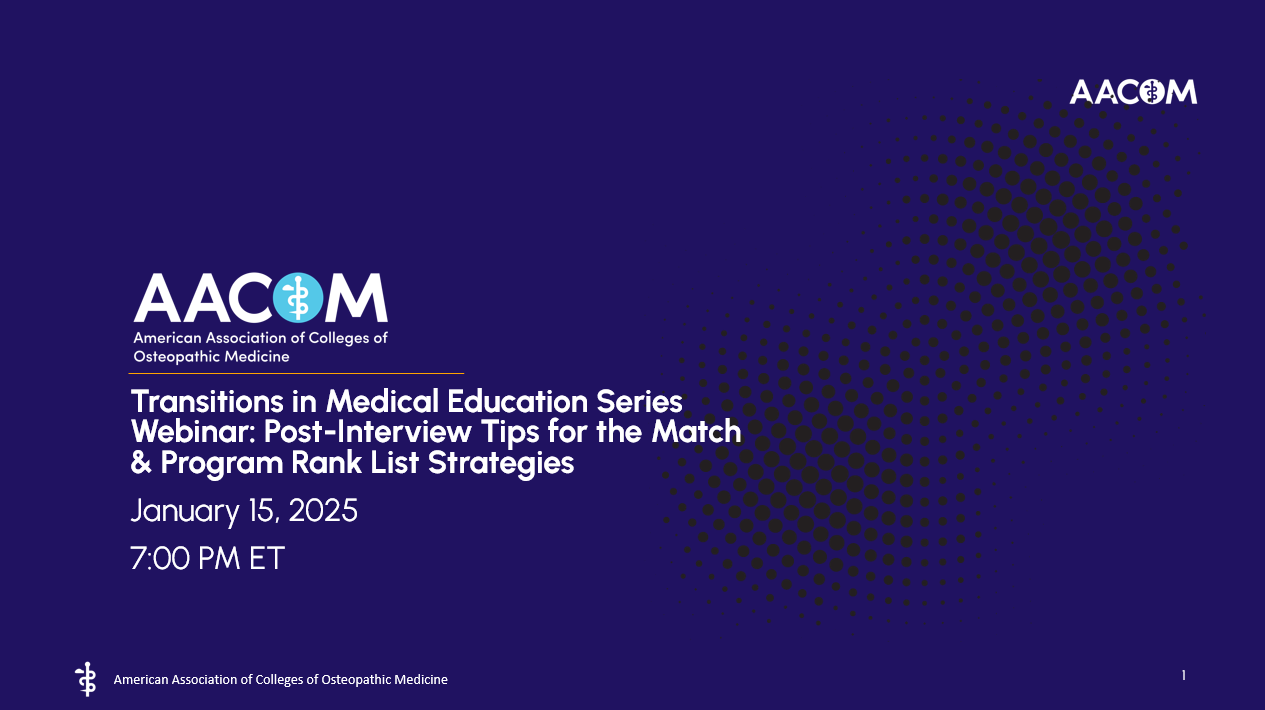 Post interview tips for the Match & Program Rank List Strategies slide art